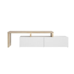 Diagone Oak White Television Stand - thumbnail 2