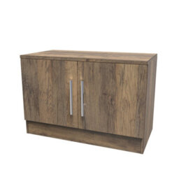 Trent Compact 2 Door Tv & Media Unit In Vintage Oak (Ready Assembled) - thumbnail 3