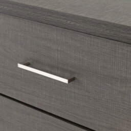 Seconique Lisbon 3 Drawer Chest In Black Wood Grain - thumbnail 4