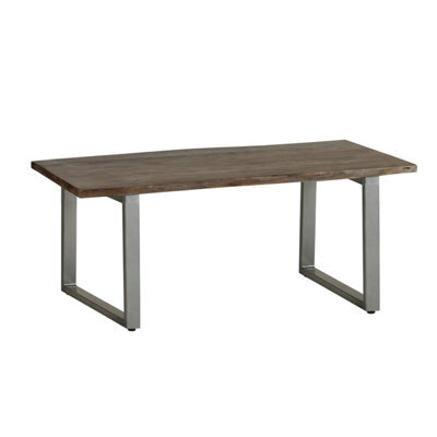 Live Edge Wood & Metal Coffee Table - image 1