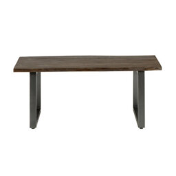 Live Edge Wood & Metal Coffee Table - thumbnail 2