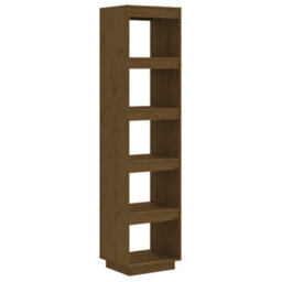 Berkfield Book Cabinet/room Divider Honey Brown 40X35X167 Cm Solid Wood Pine - thumbnail 2