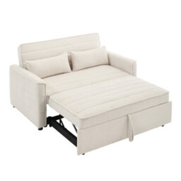 More4Homes Jasper Sofa Bed Pull Out Clic Clac 2 Seater In Boucle (Beige) - thumbnail 3