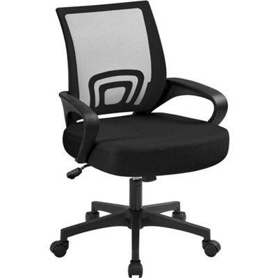 Office Desk Chair Mesh Computer Chair Black - image 1
