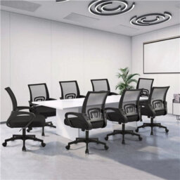 Office Desk Chair Mesh Computer Chair Black - thumbnail 3