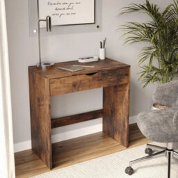 Compact Wooden Computer Desk With 1 Handleless Drawer - thumbnail 5