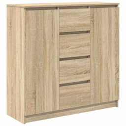 Berkfield Sideboard With Drawers Sonoma Oak 100.5X35X98.5 Cm Engineered Wood - thumbnail 2