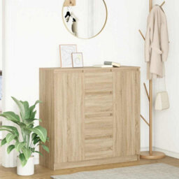 Berkfield Sideboard With Drawers Sonoma Oak 100.5X35X98.5 Cm Engineered Wood - thumbnail 1