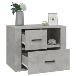 Berkfield Classic Bedside Cabinet Concrete Grey 60X36X45 Cm Engineered Wood - thumbnail 5