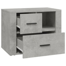 Berkfield Classic Bedside Cabinet Concrete Grey 60X36X45 Cm Engineered Wood - thumbnail 7