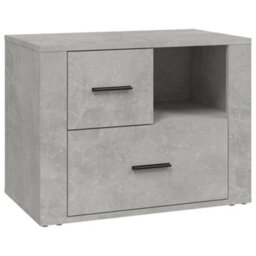 Berkfield Classic Bedside Cabinet Concrete Grey 60X36X45 Cm Engineered Wood - thumbnail 1