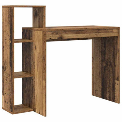 Berkfield Elegant Computer Desk Old Wood Engineered Wood Medium Computer Desk