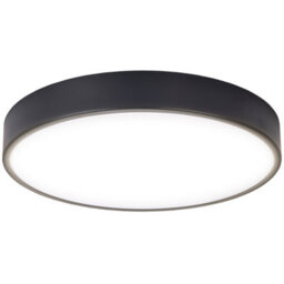 Luceco Eco Decorative Round Bulkhead Light, Colour Change 1350Lm Black - thumbnail 1