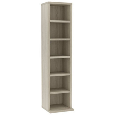 Vidaxl Cd Cabinet Sonoma Oak 21X20X88 Cm Engineered Wood - image 1