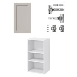 GoodHome Ashmead Matt Pebble Wall Kitchen Cabinet (W) 400mm (H)720mm - thumbnail 3