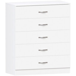 Lassic Vida Designs Riano White 5 Drawer Chest (H)900mm (W)750mm (D)360mm - thumbnail 8