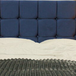 "Urban Textures Luxury 20"" High Velvet Fabric Upholstered Sloane Headboard - Navy"