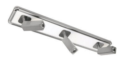 Luminosa Lighting Luminosa Ibiza Spotlight 3 Head With Backlit Light 30W Led Satin Nickel 4000K, 2200Lm, - image 1