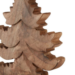Natural Wooden Large Christmas Tree - Rustic Holiday Decor Centerpiece - thumbnail 4