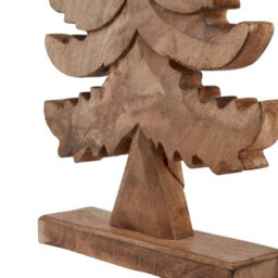 Natural Wooden Large Christmas Tree - Rustic Holiday Decor Centerpiece - thumbnail 3