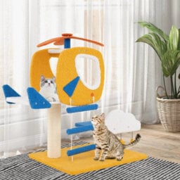 Aviation Themed Cat Tree For Indoor Cats Small Cat Tower - thumbnail 5