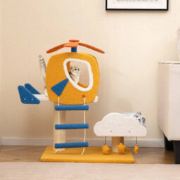 Aviation Themed Cat Tree For Indoor Cats Small Cat Tower - thumbnail 3