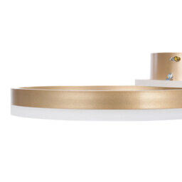 Beliani Led Ring Ceiling Lamp Gold Aluminium Minimalist Circle With Round Base - Warm White Integrated Led, 38Cm. - thumbnail 5