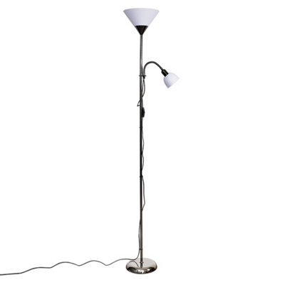 Valuelights Mozz Black Chrome Mother And Child Floor Lamp With Bulbs - image 1