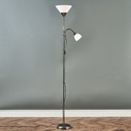 Valuelights Mozz Black Chrome Mother And Child Floor Lamp With Bulbs - thumbnail 2