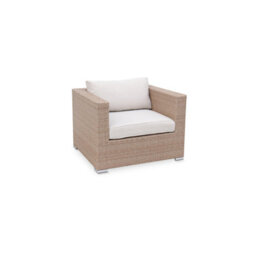 Sweeek. Ready Assembled 10-Seater Polyrattan Corner Garden Sofa Set - Sofa Armchair Coffee Table - Venezia - Beige - thumbnail 4