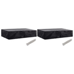 Walplus Garden Sunlounger Cover 2 Pcs 8 Eyelets 218X77X55 Cm - thumbnail 1
