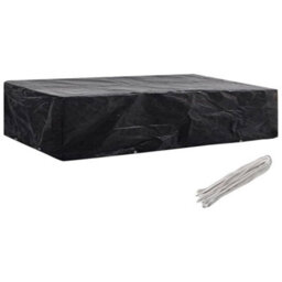 Walplus Garden Sunlounger Cover 2 Pcs 8 Eyelets 218X77X55 Cm - thumbnail 3