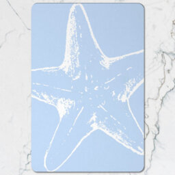 Benjamin Tate Design Coastal Starfish Placemat And Coaster Set Of Twelve Featuring Designer Artwork And Wood Base Limited Edition - thumbnail 2