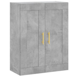 Berkfield Elegant Highboard Concrete Grey 69.5X34X180 Cm Engineered Wood - thumbnail 5
