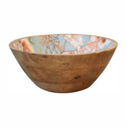 Artisan Furniture Solid Wood Floral Bird Bowl Set Of 2 - thumbnail 8