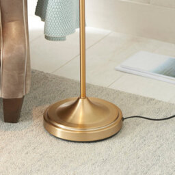 Loops Elegant Adjustable 1630mm Tall Floor Lamp With Brushed Aged Brass Shade For Stylish Interiors - thumbnail 8