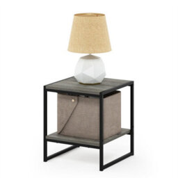 Walplus Camnus Modern Living Side Table, French Oak Grey Finish For Home Décor - thumbnail 4