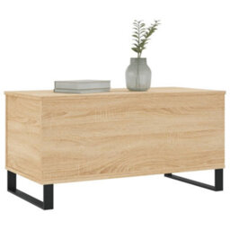 Berkfield Coffee Table Sonoma Oak 90X44.5X45 Cm Engineered Wood - thumbnail 4