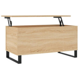 Berkfield Coffee Table Sonoma Oak 90X44.5X45 Cm Engineered Wood - thumbnail 2