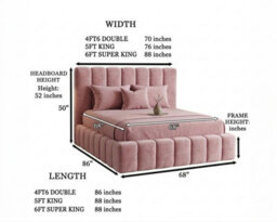 Stratus Interiors Cloud Bed Fabric Cubed Platform Bed Optional Storage - Add Professional Assembly & Delivery- Single - Gas Lift Ottoman Storage - thumbnail 4