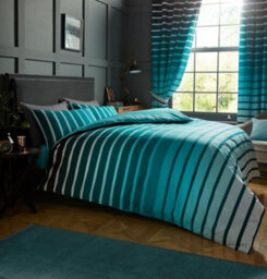 Gc Gaveno Cavailia Striped Duvet Cover Bedding Set Teal Single 2Pc Linen Bedding Set