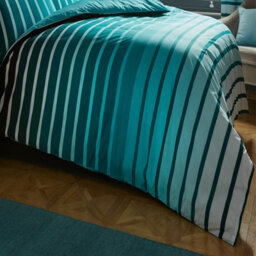 Gc Gaveno Cavailia Striped Duvet Cover Bedding Set Teal Single 2Pc Linen Bedding Set - thumbnail 3