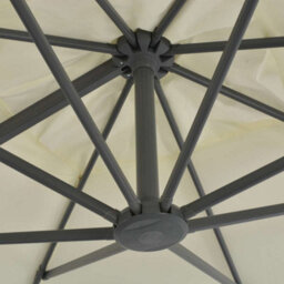 Walplus Cantilever Garden Parasol With Aluminium Pole 300X300 Cm Sand - thumbnail 6