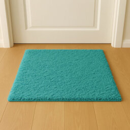 Uetian Premium Teal Blue Shaggy Rug Thick Dense Pile Carpet For Living Room & Bedroom (60X110) - thumbnail 1