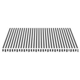 Walplus Replacement Fabric For Awning Garden Sun Shade Canopy Gazebo For Back Door, Porch, Patio Anthracite And White 4.5X3.5 M - thumbnail 3