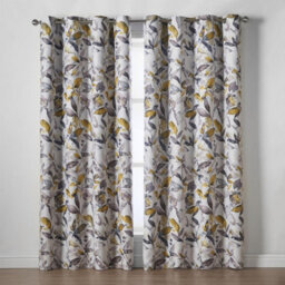 Luxury Living Gi Printed Ring Top Curtains Ochre