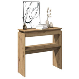 Berkfield Console Table Artisan Oak 80X30X80 Cm Engineered Wood - thumbnail 3