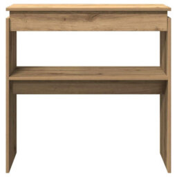 Berkfield Console Table Artisan Oak 80X30X80 Cm Engineered Wood - thumbnail 4