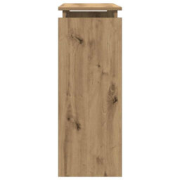 Berkfield Console Table Artisan Oak 80X30X80 Cm Engineered Wood - thumbnail 5