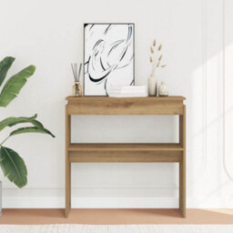 Berkfield Console Table Artisan Oak 80X30X80 Cm Engineered Wood